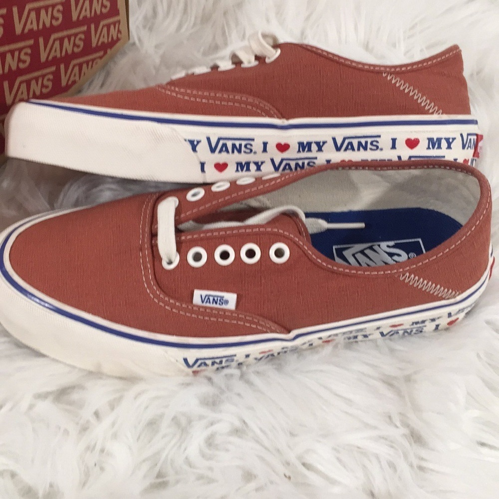Vans Authentic SF “I LOVE MY VANS” Limited Edition Size 8.5 Unisex NEW - Picture 8 of 12